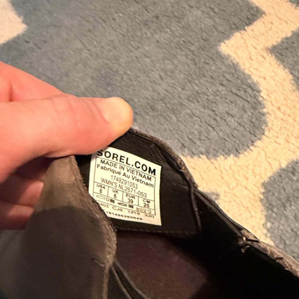 Sorel Gray Ankle Boots - Picture 2 of 5